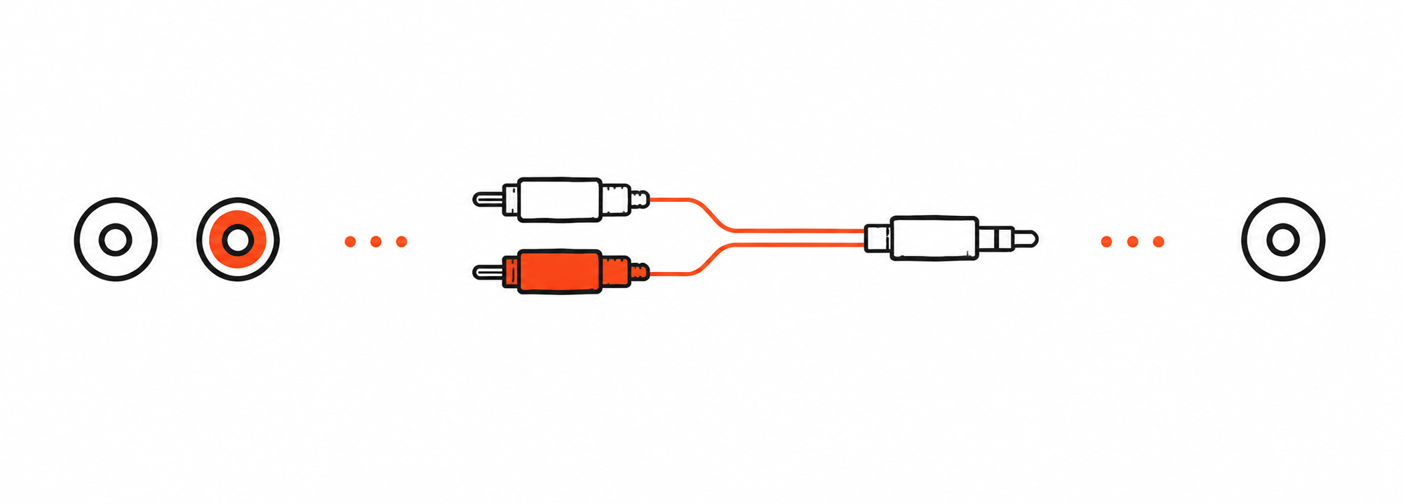 3.5 mm audio output connected to Oasis Aura AUX In
