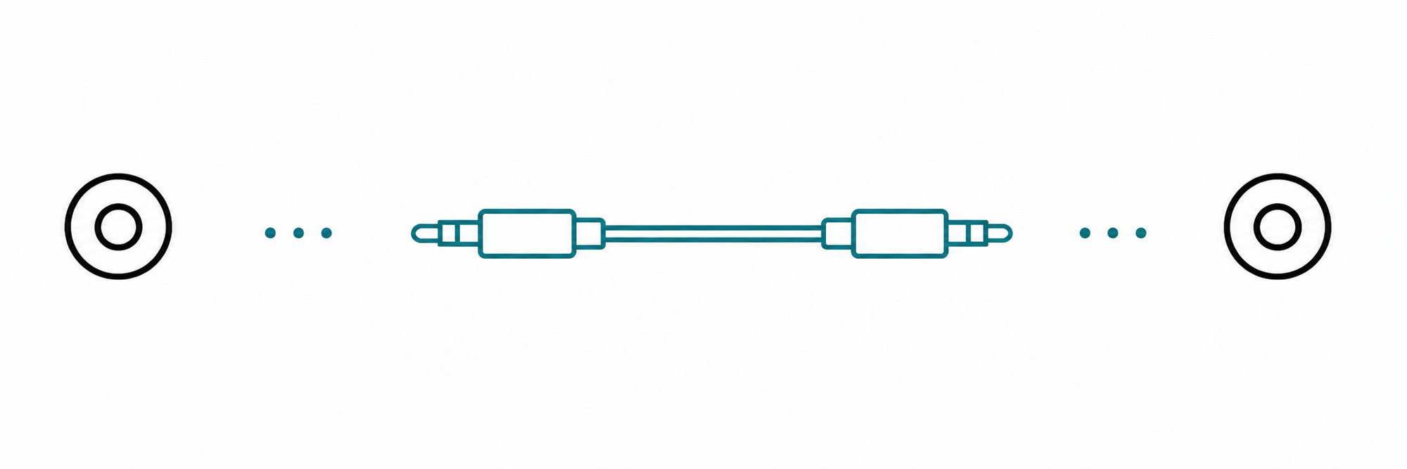 RCA left and right outputs connected to Oasis Aura AUX In